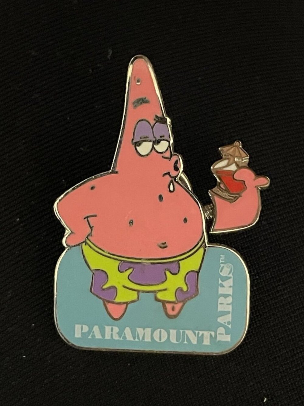 Spongebob Squarepants Paramount Parks Trembler Trading Pin Patrick Viacom Rare